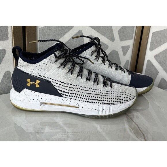 Under Armour Men Sz 10 Heat Seeker Basketball Shoe White Sneakers main image 6
